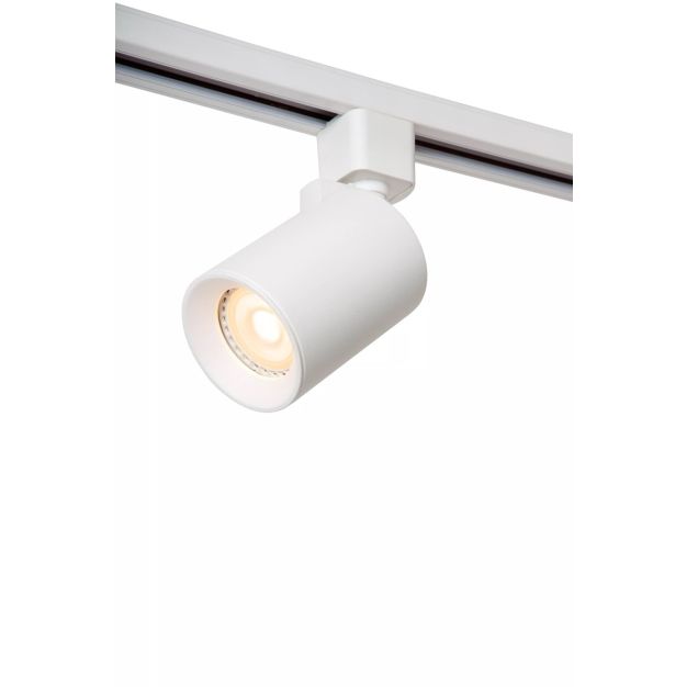 Lucide Track Nigel Railspot - 1-fase Railsysteem - Ø 6,5 x 12,5 cm - wit