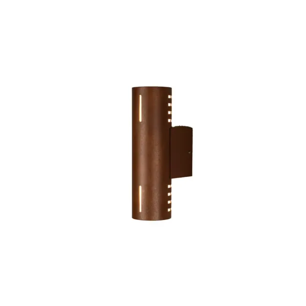 Konstsmide Cuneo - buiten wandlamp - 8 x 12,5 x 25 cm - IP54 - roestbruin