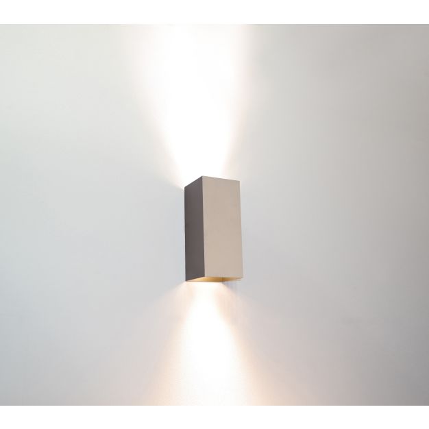 Artdelight Dante - wandverlichting - 6,7 x 6,7 x 15,4 cm - champagne