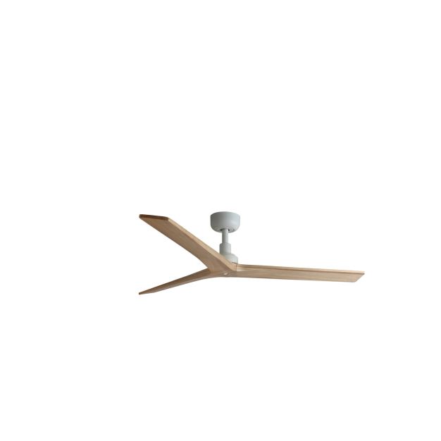 Faro Klim M Fan - plafondventilator met afstandsbediening - Ø 125 cm - licht hout en wit