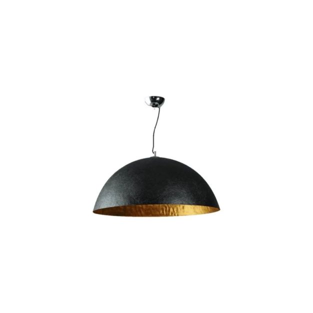 ETH Mezzo Tondo - hanglamp - Ø 50 x 135 cm - zwart/goud
