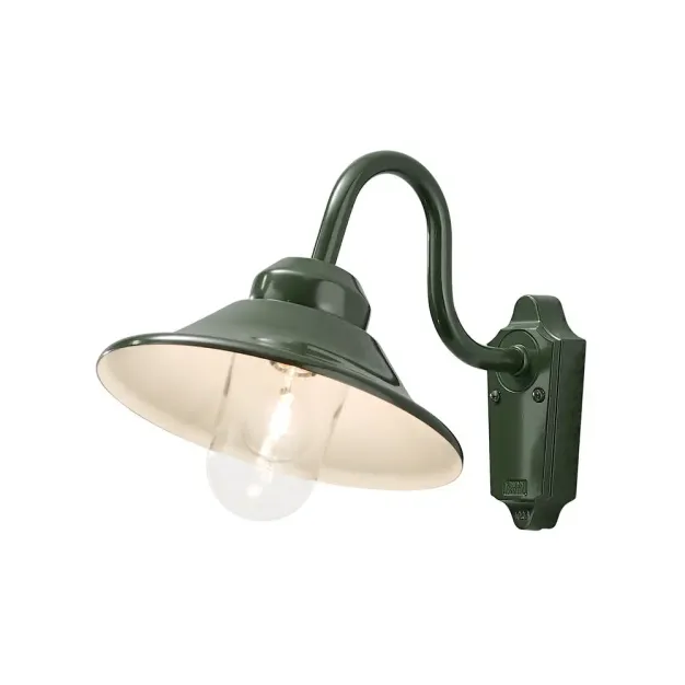 Konstsmide Vega - buiten wandlamp - 29,5 x 44 x 30 cm - IP23 - glanzend groen