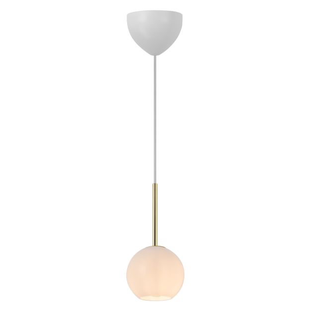 Nordlux Franca 13 - hanglamp - Ø 13 x 27,5 cm - messing