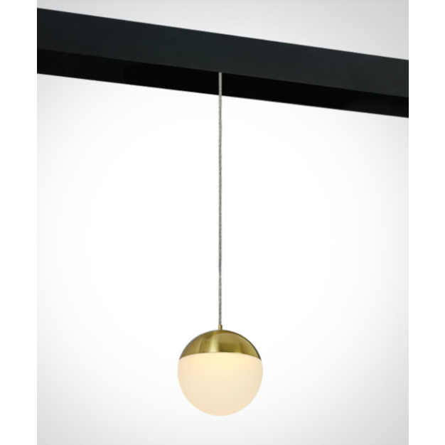 ONE Light magnetisch railsysteem MINI, MIDI & MAXI - hanglamp - Ø 9,3 x 150 cm - 10W LED incl. - goud