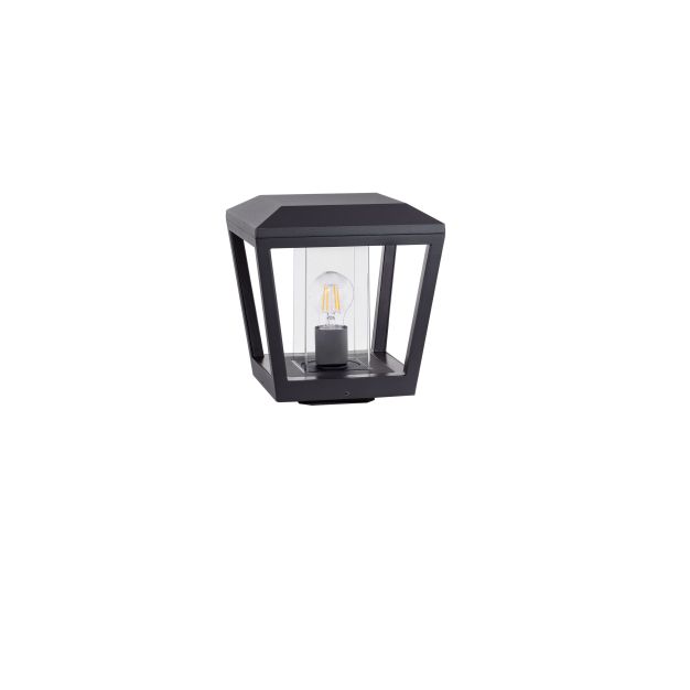 Nova Luce Opu - tuinpaal - 24 x 26 x 24 cm - IP54 - donker antraciet