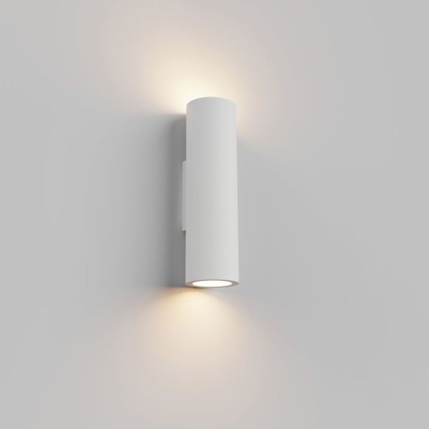 Artdelight Brest - wandlamp -  Ø 7 x 25 cm - wit