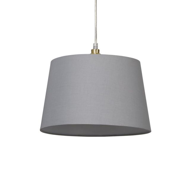 Searchlight Clyde Tapered Shade - lampenkap - Ø 30 x 19 cm - grey