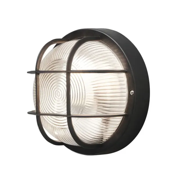 Konstsmide Mantova - buiten wandlamp - Ø 18,5 x 10,5 cm - IP44 - zwart