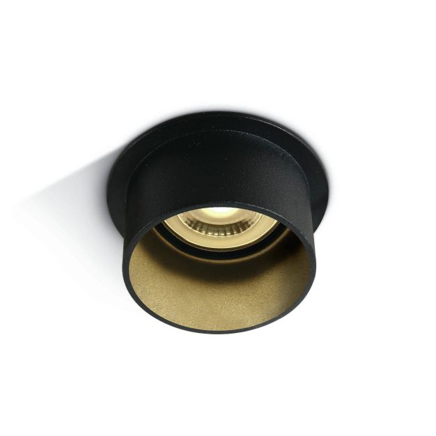 ONE Light Recessed Cylinders - inbouwspot - Ø 68 mm, Ø 62 mm inbouwmaat - zwart