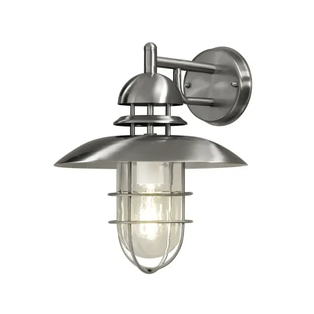 Konstsmide Sorrento  - buiten wandlamp - 27 x 29 x 34 cm - IP44 - roestvrij staal