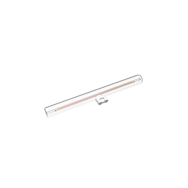 Daylight Italia LED lamp - Linea clear - Ø 3 x 30 cm - S14d - 6W dimbaar - 2700K - transparant