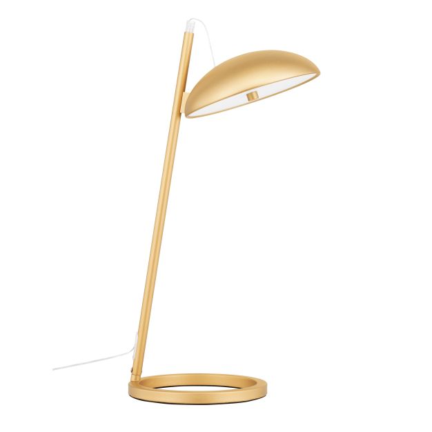 Nova Luce Flute - tafellamp - Ø 20 x 53 x 28 cm - 18W dimbaar LED incl. - zandgoud