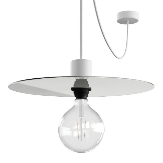 Creative Cables Elegant - hanglamp - Ø 40 x 514,8 cm - IP65 - wit