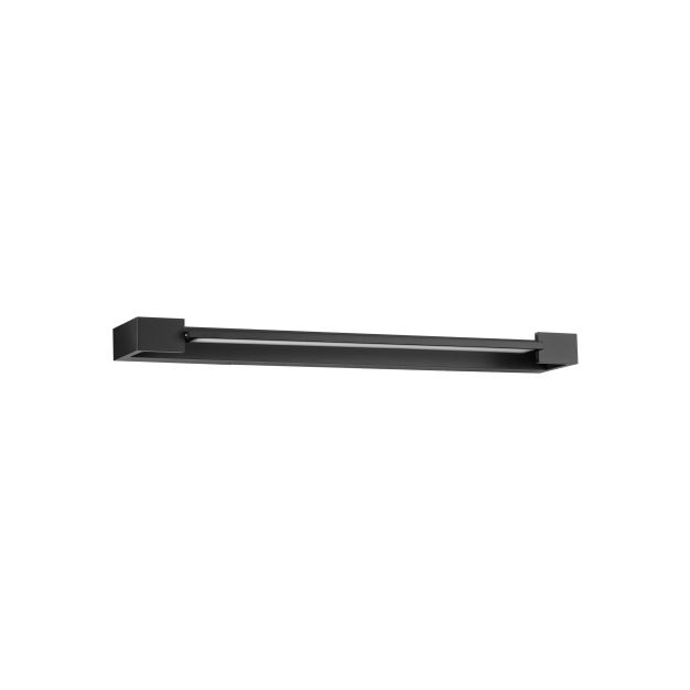 Nova Luce Arga - wandlamp - 60 x 4,2 x 10 cm - 17W LED incl. - IP44 - zandzwart