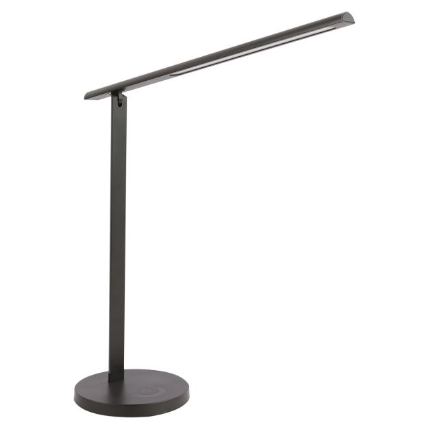 VK Lighting Nia - bureaulamp - 14,5 x 42 x 38  cm - 7W dimbare LED incl. - instelbare lichtkleur - zwart