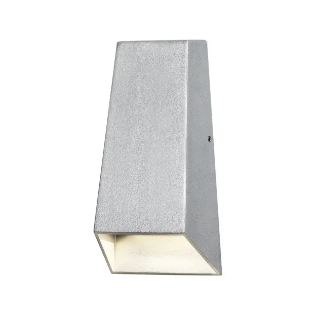 Konstsmide Imola - buiten wandlamp - 9 x 6,5 x 17 cm - 6W LED incl. - IP54 - grijs