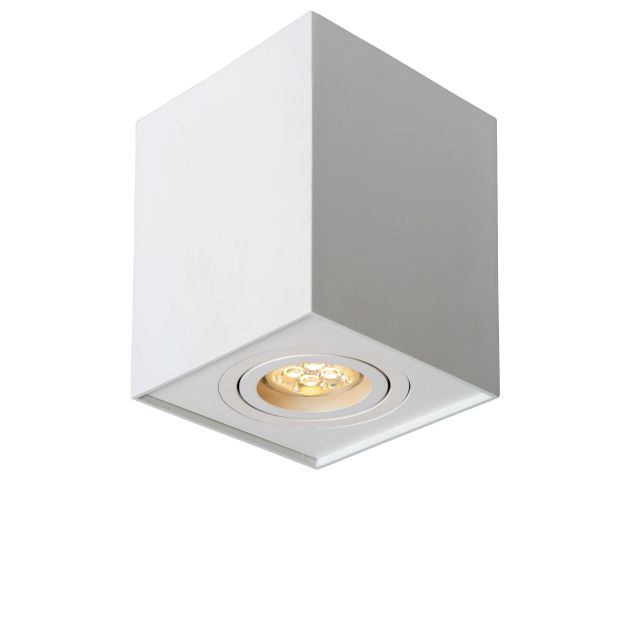 Lucide Tube square - opbouwspot - 9,6 x 9,6 x 12,5 cm - wit
