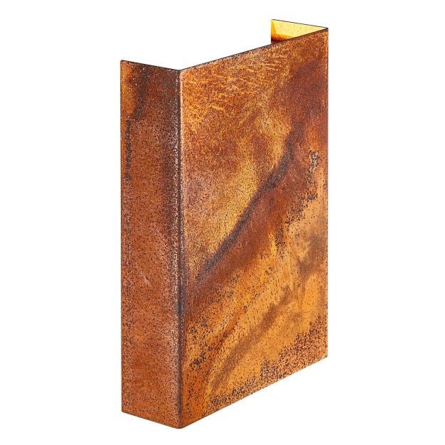 Nordlux Fold 15 - buiten wandverlichting - 15 x 21 x 4,5 cm - 2 x 5W LED incl. - IP54 - corten