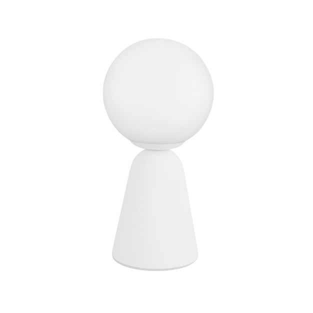 Nova Luce Zero - tafellamp - Ø 10 x 20 cm - wit