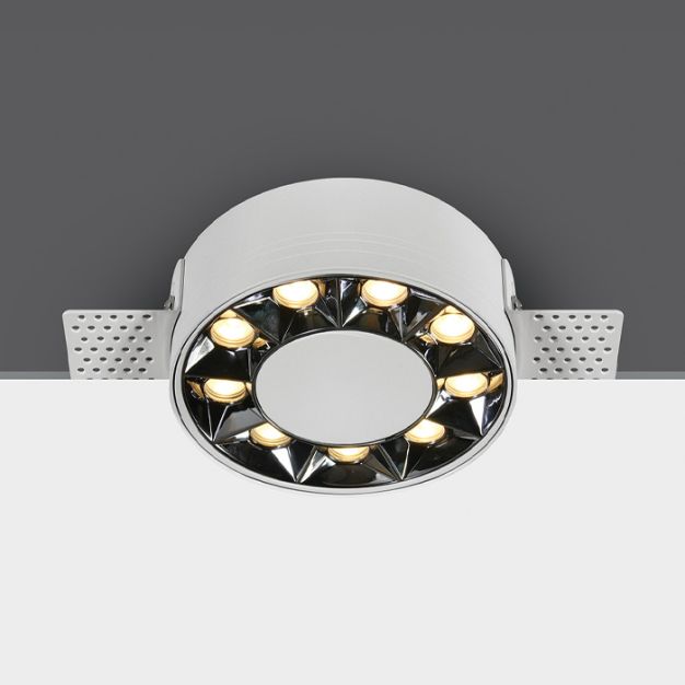 ONE Light Trimless Mirror Range - inbouwspot - Ø 100 mm, Ø 100 mm inbouwmaat - 12W LED incl. - wit