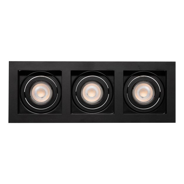 Projectlight Bloq 3L - inbouwspot - 270 x 100 mm, 250 x 92 mm inbouwmaat - zwart