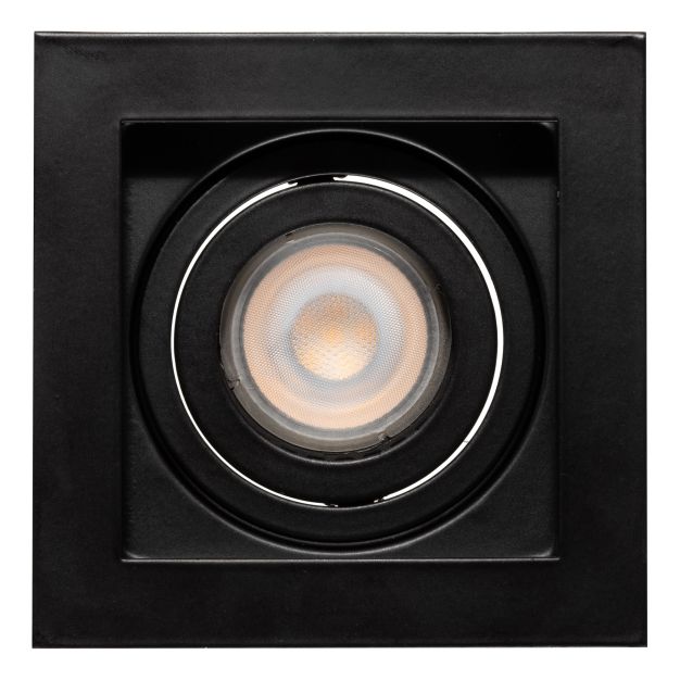 Projectlight Bloq - inbouwspot - 100 x 100 mm, 92 x 92 mm inbouwmaat - zwart