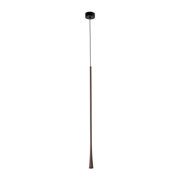 Faro Diana 800 - hanglamp - Ø 3,2 x 80 cm - 6W LED incl. - donkerbruin