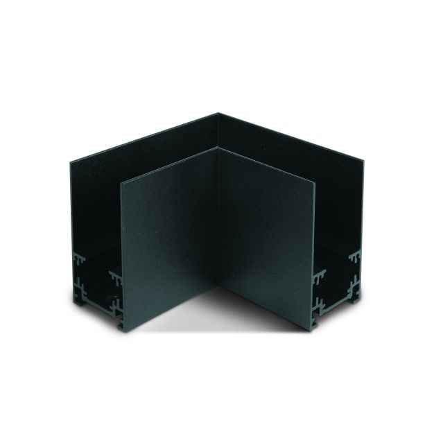 ONE Light magnetisch railsysteem MAXI - horizontaal opbouwhoekprofiel - 11 x 7,5 x 4 cm - zwart