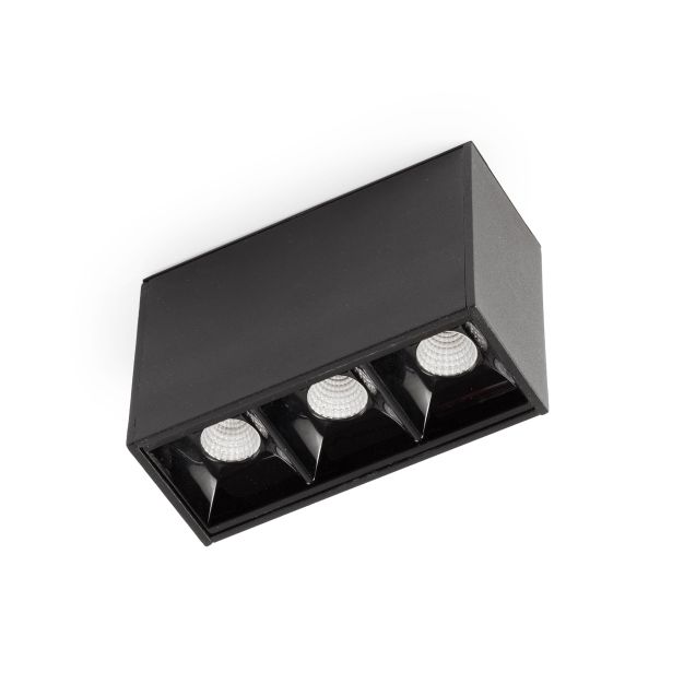 Faro Neso Point-3 - armatuur voor magnetische rail - 8,4 x 3,4 x 5,6 cm - 4W LED warm wit (2700K) incl. - 12° lichtbundel - zwart