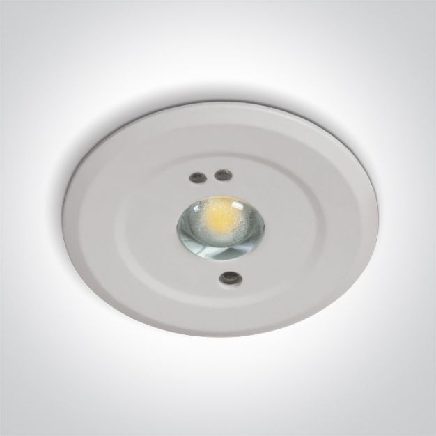 ONE Light Emergency LED - inbouwspot - Ø 45 mm, Ø 35 mm inbouwmaat - 1,5W LED incl. - wit
