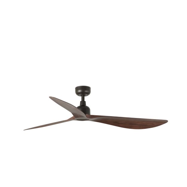 Faro Outwood L - plafondventilator - Ø 150 cm - IP44 - donkerbruin en donker walnoot