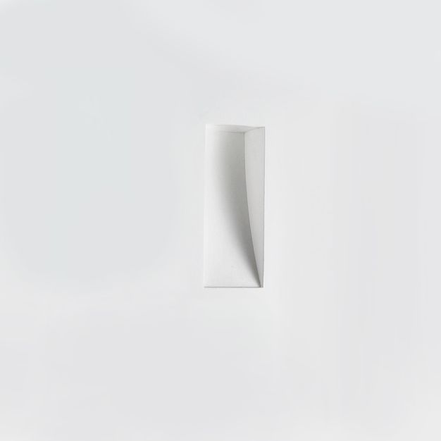 Nova Luce Cirocco - inbouw wandverlichting - 17 x 8 cm - wit gips