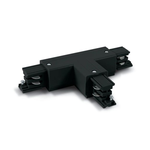 ONE Light Square Track Accessories - T-connector links - 3-fase railsysteem - 16A - zwart