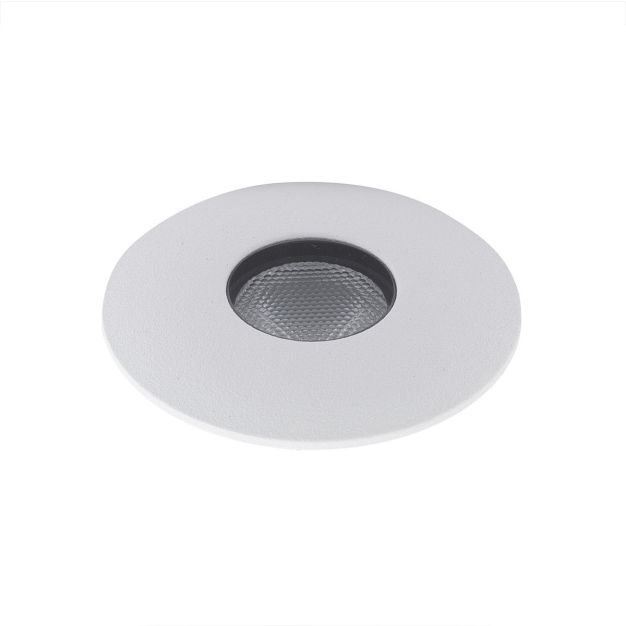 Nova Luce Bang - grondspot voor buiten - Ø 37 mm, 32 mm inbouwmaat - 1W LED incl. - IP67 - wit