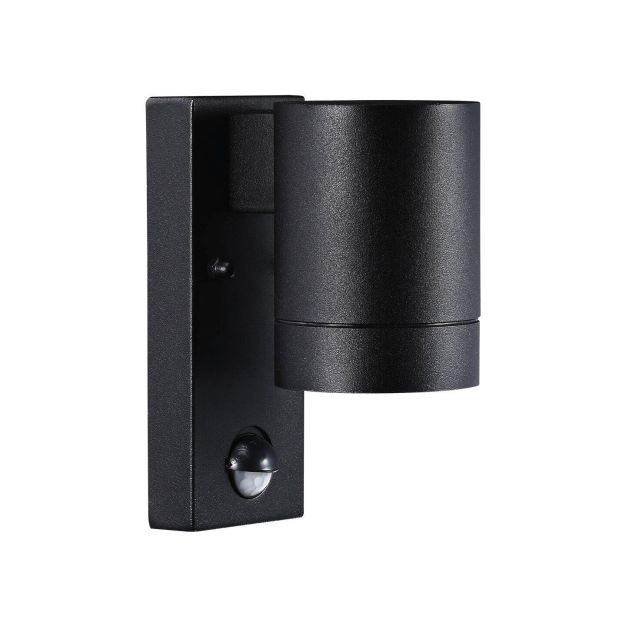 Nordlux Tin Maxi Sensor - buiten wandverlichting met bewegingsdetector - 7,6 x 16 x 12,5 cm - IP54 - zwart