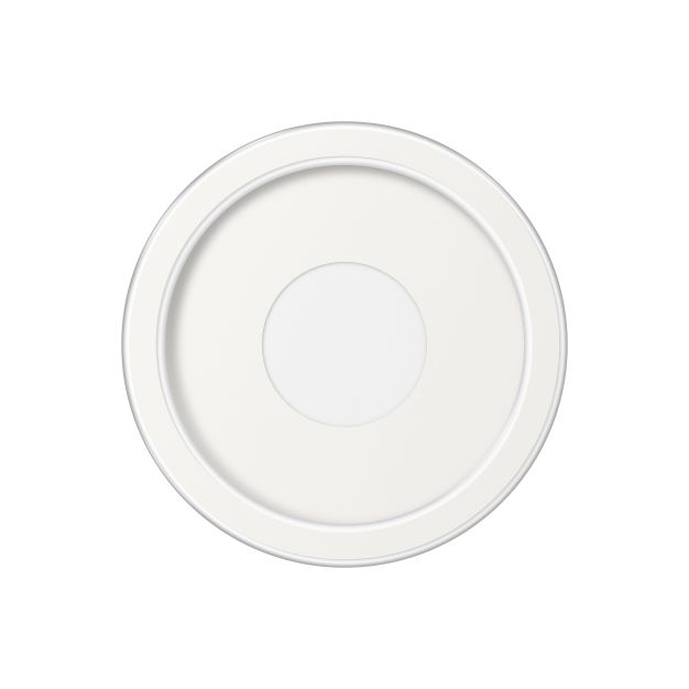 ETH Loïs - plafonnieres - Ø 23 x 6 cm - 3 stappen dimbaar - 15W LED incl. - IP44 -  wit