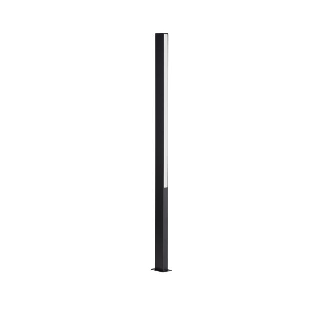 Nova Luce Stor - tuinpaal - 8 x 150 x 12 cm - 23W LED incl. - IP65 - zandzwart