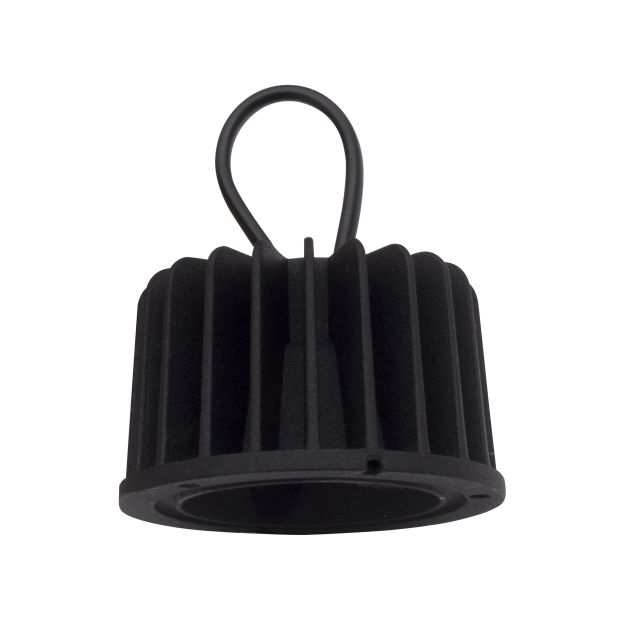 Nova Luce Cob - LED module - Ø 6,3 x 3,8 cm - 10W LED incl. niet dimbaar - IP44 - zwart - witte lichtkleur