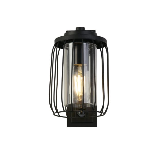 Searchlight Reed - buiten wandlamp met PIR-sensor - 26 x 39 cm - IP44 - zwart