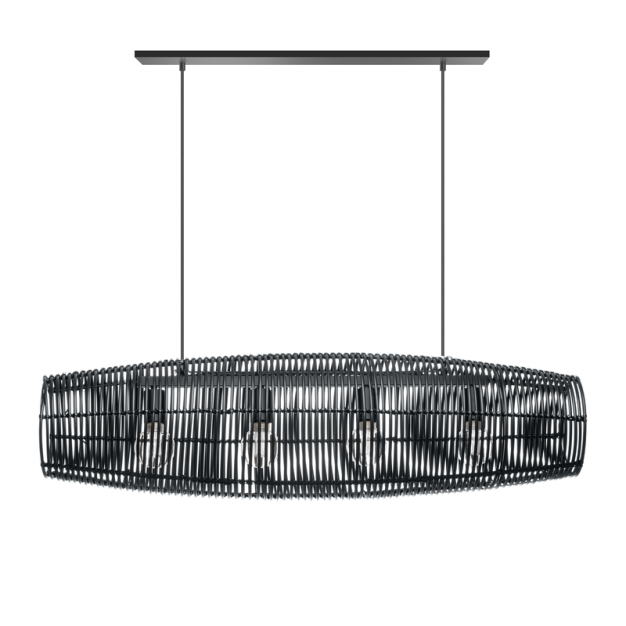 ETH Cocoon - hanglamp - 68 x 30 x 200 cm - zwart