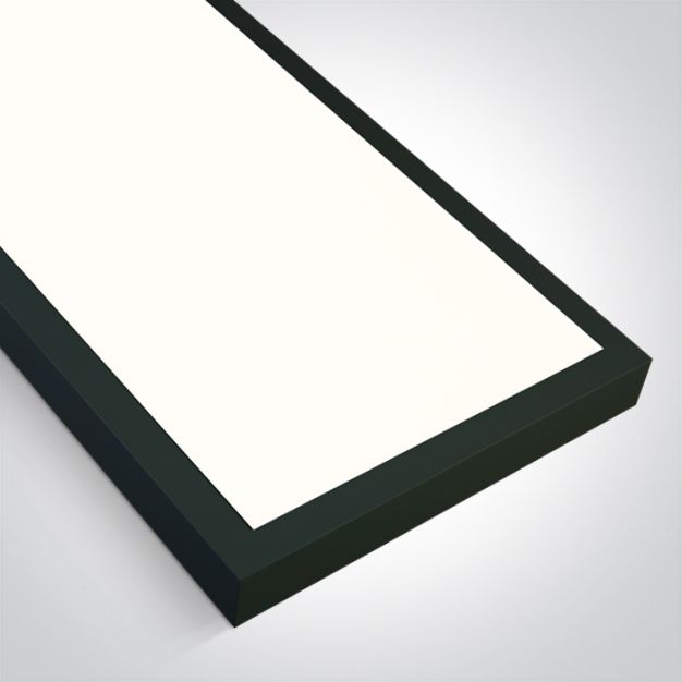 ONE Light UGR19 Backlit - plafondlamp - 120 x 30 x 4,2 cm - 40W LED incl. - zwart
