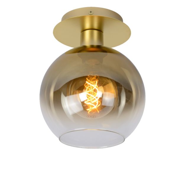 Lucide Marius - plafondverlichting - Ø20 x 22 cm - mat goud/messing