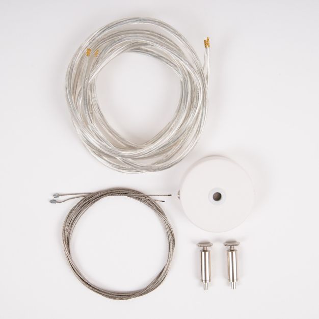 Lichtkoning - Ophangset voor lichtkoning linear - 200 cm - wit