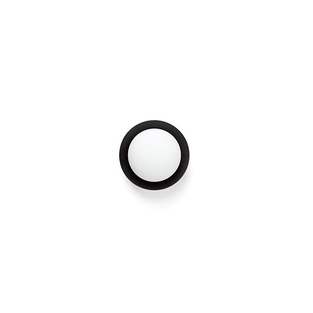 Faro May - plafondlamp - Ø 12 x 8 cm - 4W LED incl. - IP44 - zwart