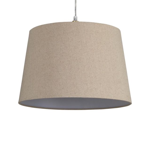 Searchlight Clyde Tapered Shade - lampenkap - Ø 40 x 26 cm - naturel linnen