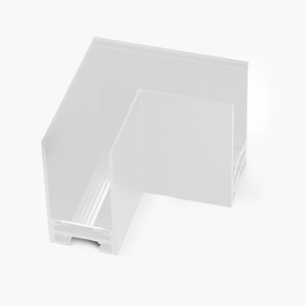 Faro Neso - L opbouw connectie stuk - magnetisch railsysteem - wit