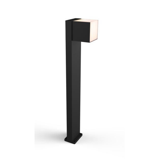 Lutec Cuba - tuinpaal - 23,7 x 11 x 75 cm - 12,2W LED incl. - IP54 - zwart