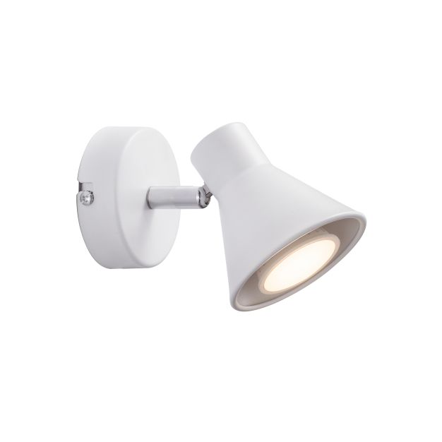 Nordlux Eik 9 - wandspot met schakelaar - 8,6 x 11 cm - wit