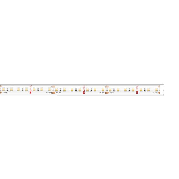 Klus LED strip - 1cm breed, 500cm lengte - 24Vdc - dimbaar - 9,6W LED per meter - 140 LEDs per meter - IP65