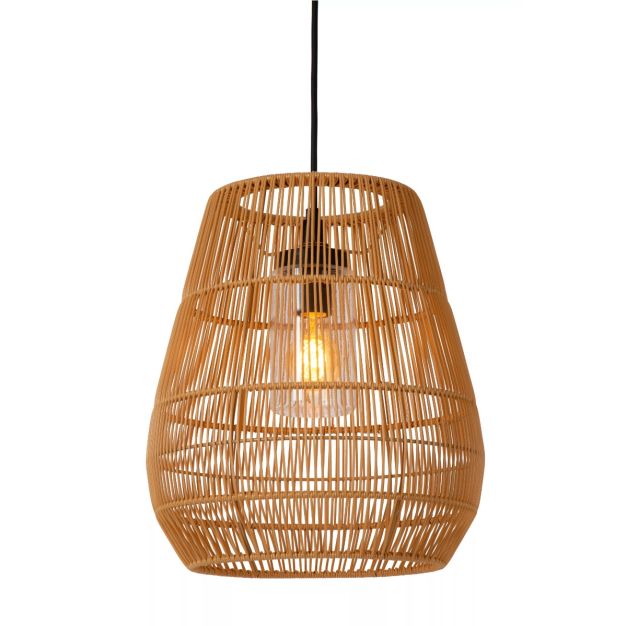 Lucide Nerida - hanglamp - Ø 35 x 389 cm - IP44 - naturel
